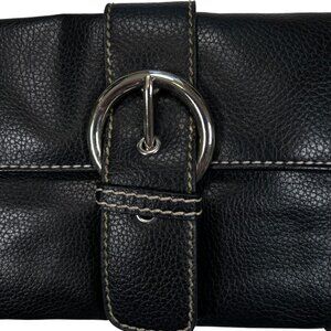 Clutch Black Buckle Wallet Party Evening Casual Office Evening